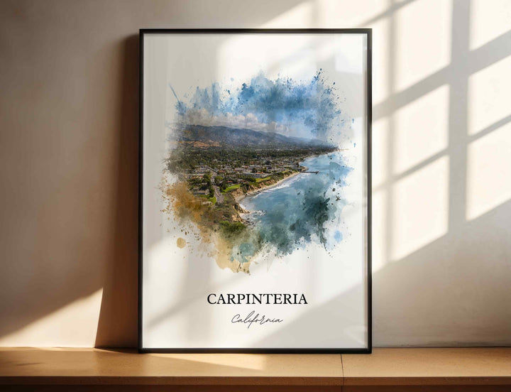 Carpinteria, CA – Watercolor Art Print