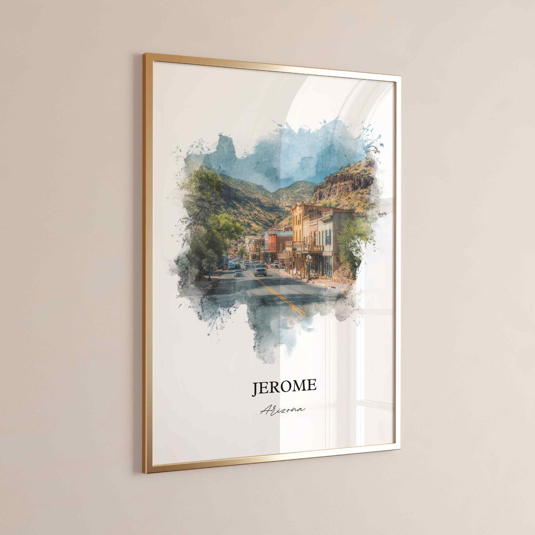 Jerome, Arizona – Watercolor Art Print