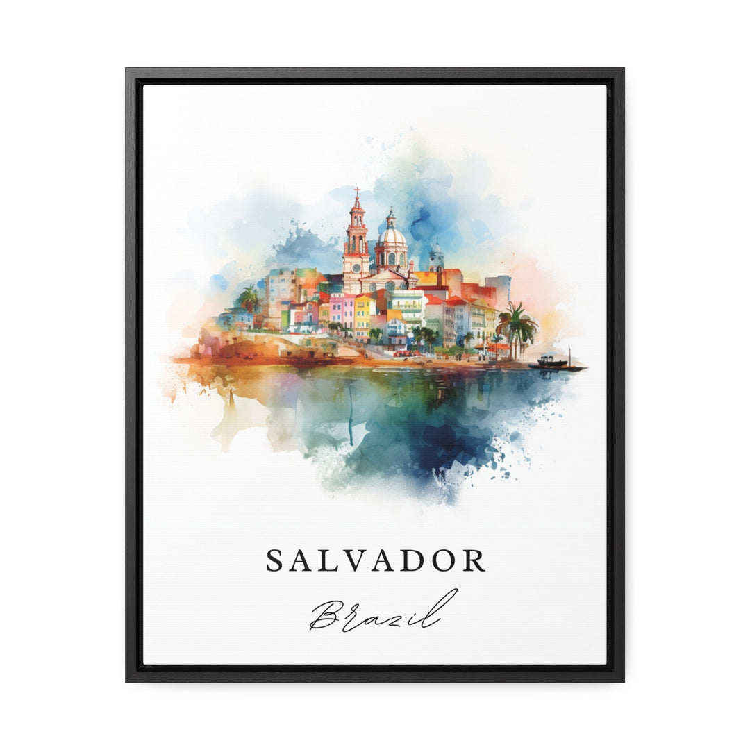 Salvador Brazil wall art - Brazil, Salvador poster, Salvador Brasilia Wedding gift, Birthday present, Custom Text, Personalised Gift