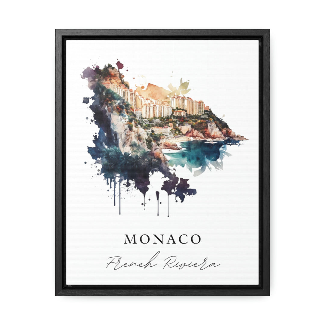 Monaco wall art - France, Monaco poster, Monaco Wedding gift, Monaco Birthday present, Custom Text, Personalised Gift