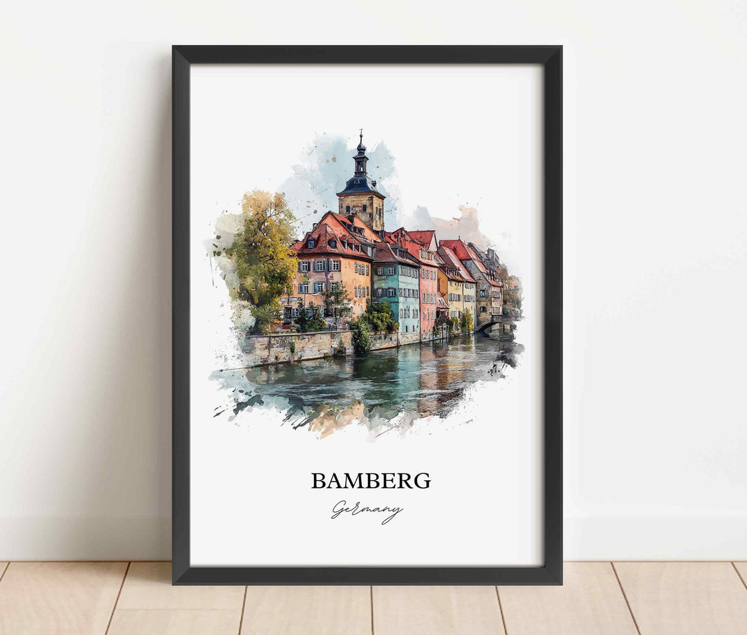 Bamberg, Germany – Watercolor Art Print