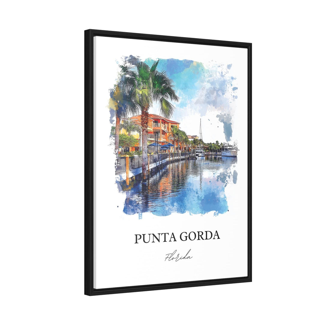 Punta Gorda Wall Art, Punta Gorda Print, Charlotte County Artwork, Punta Gorda Florida Gift, Travel Print, Travel Poster, Housewarming Gift
