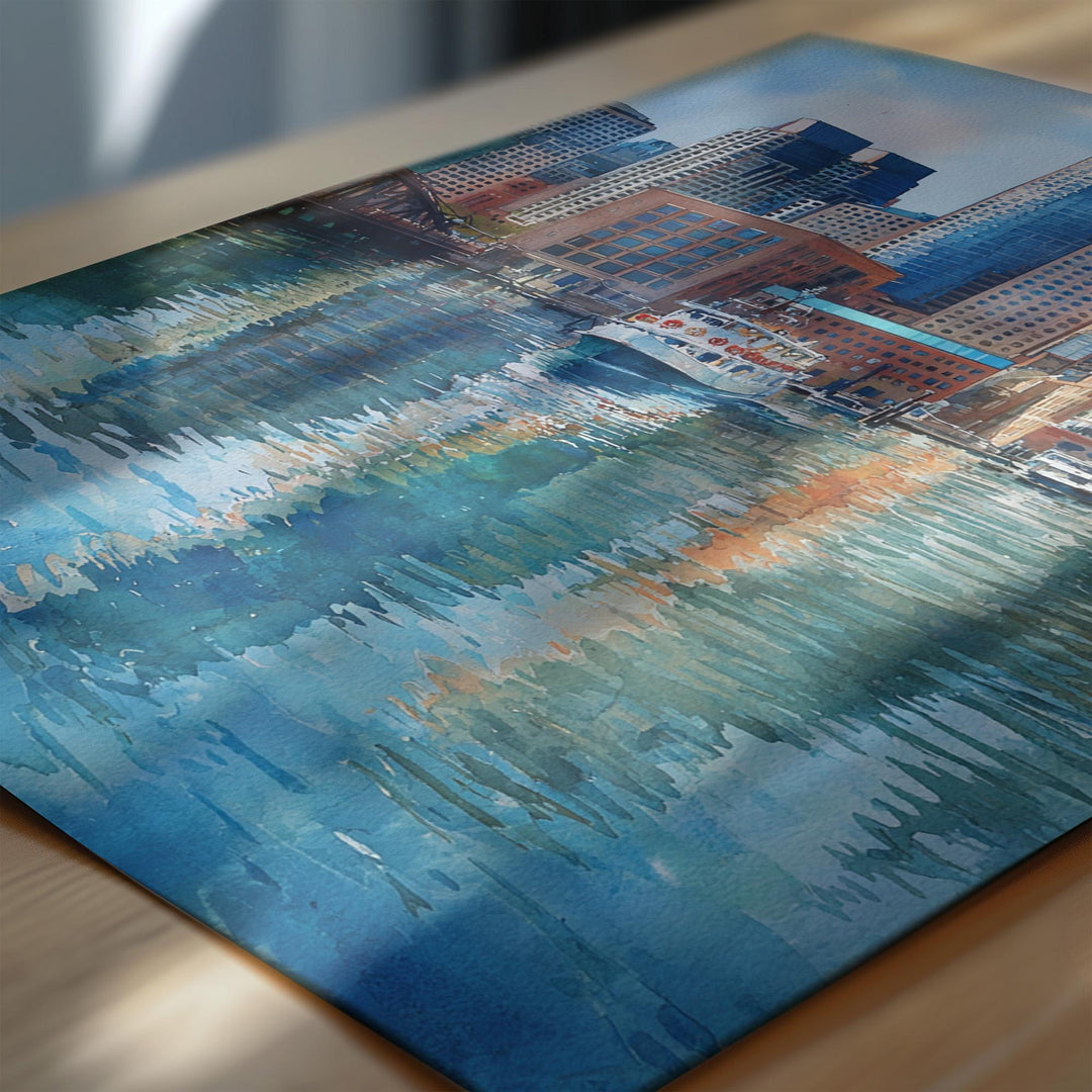 Boston, USA – Watercolor Art Print
