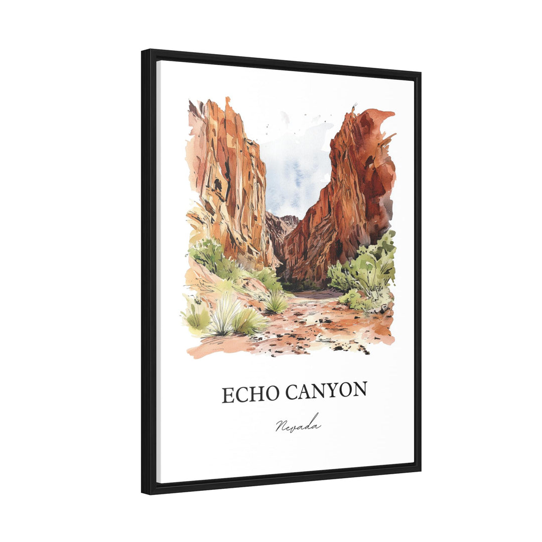 Echo Canyon NV Wall Art, Lincoln County Print, Echo Canyon Watercolor Art, Echo Canyon Gift, Travel Print, Travel Poster, Housewarming Gift