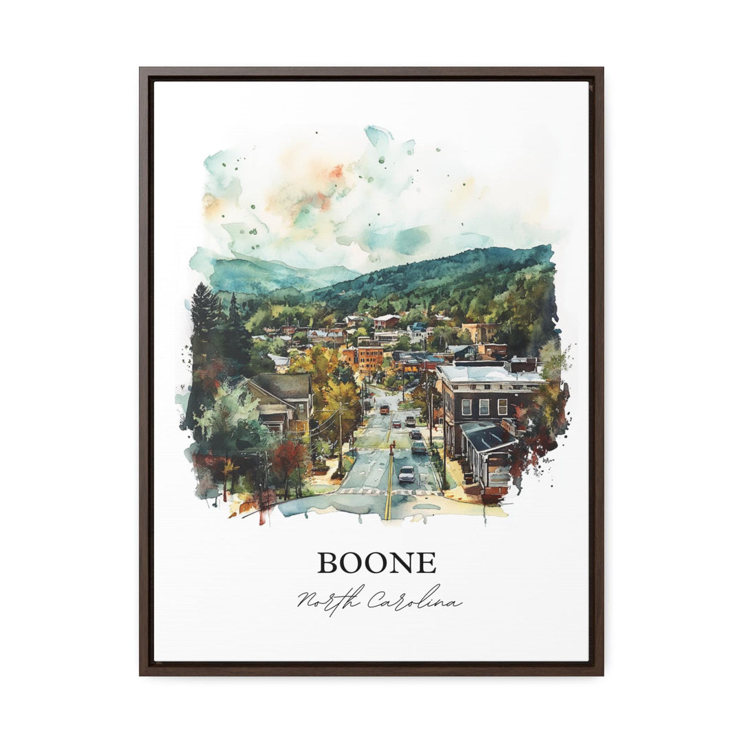 Boone NC Wall Art, Watauga County Print, North Carolina Watercolor Art, Boone NC Gift, Travel Print, Travel Poster, Housewarming Gift