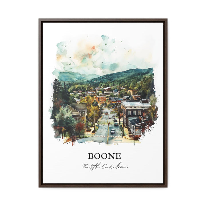 Boone NC Wall Art, Watauga County Print, North Carolina Watercolor Art, Boone NC Gift, Travel Print, Travel Poster, Housewarming Gift