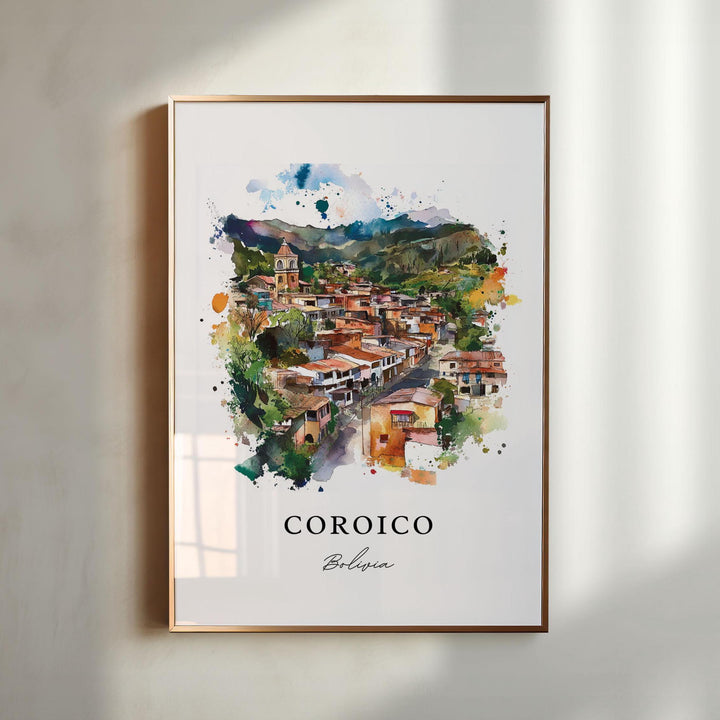 Coroico, Bolivia – Watercolor Art Print