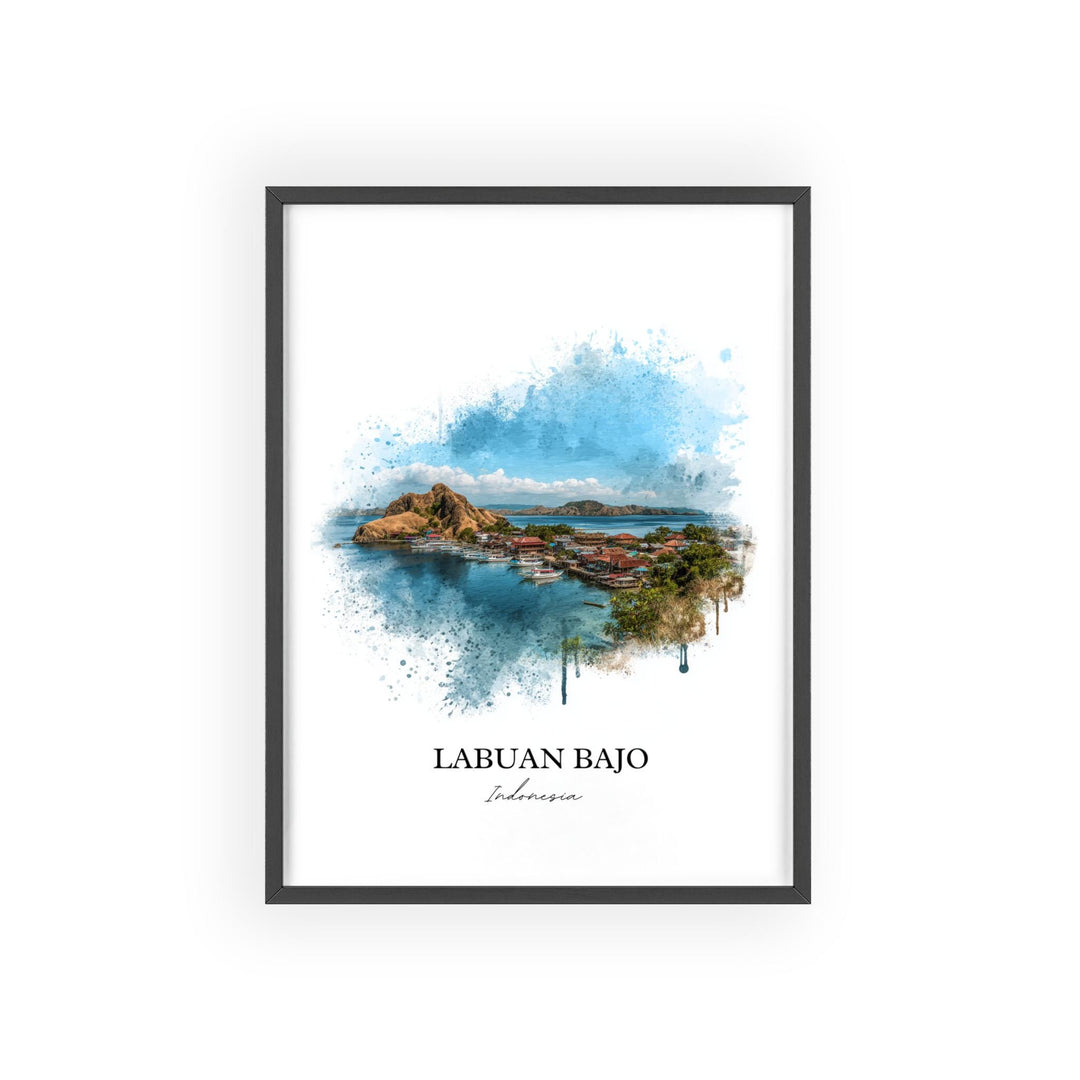 Labuan Bajo, Indonesia – Watercolor Art Print