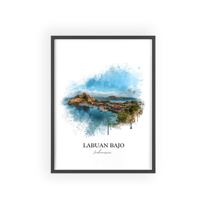 Labuan Bajo, Indonesia – Watercolor Art Print