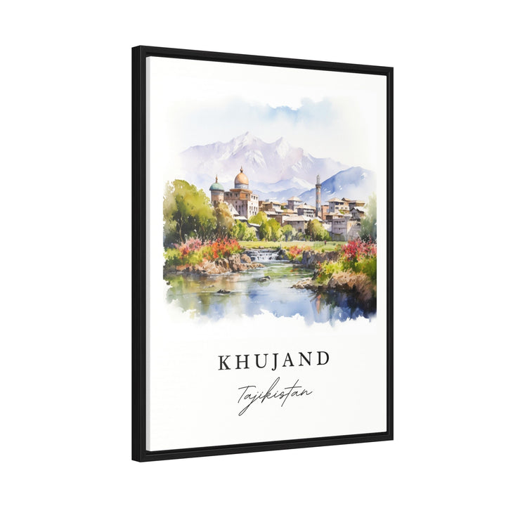 Khujand Tajikistan wall art - Tajikistan, Khujand print, Khujand Wedding gift, Birthday present, Custom Text, Perfect Gift