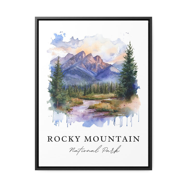 Rocky Mountains Art, Rocky Mountain Park Print, Rocky Mountain Watercolor, The Rockies Gift,