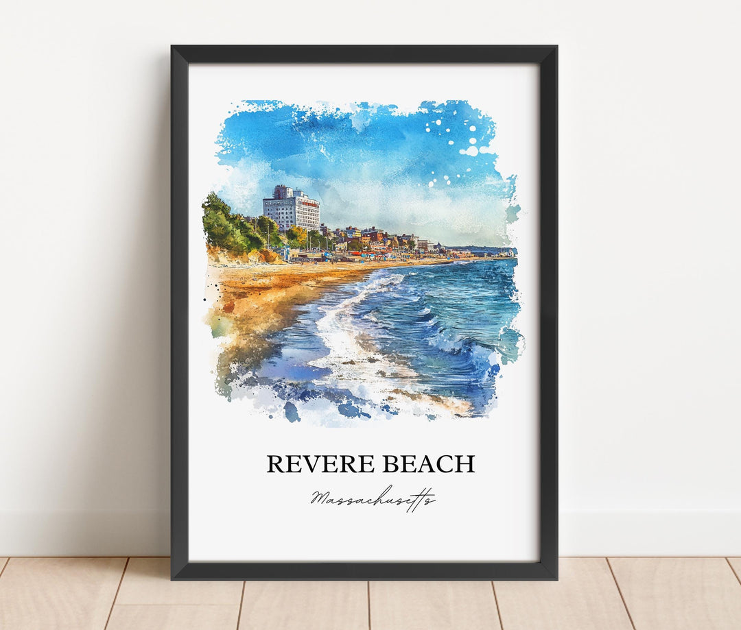 Revere Beach Wall Art - Massachusetts Print