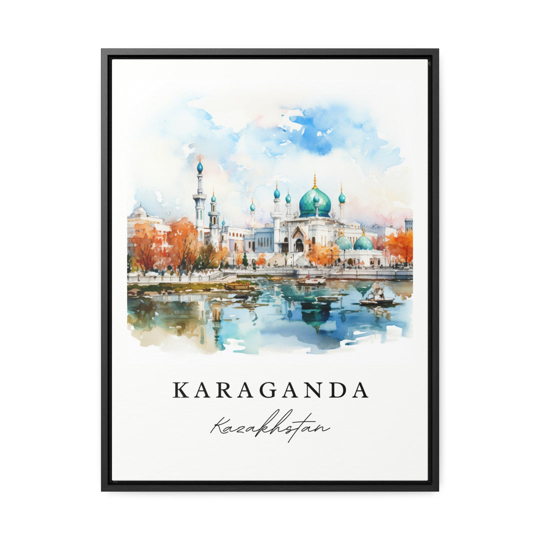 Karaganda wall art - Kazakhstan, Karaganda print, Wedding gift, Karaganda Birthday present, Custom Text, Perfect Gift