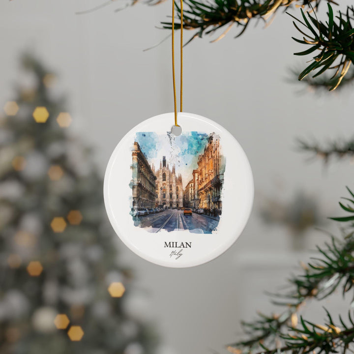 Milan Italy Ornament: Unique Milan Souvenir, Milan Xmas Decor, and Authentic Milan Italy Gift