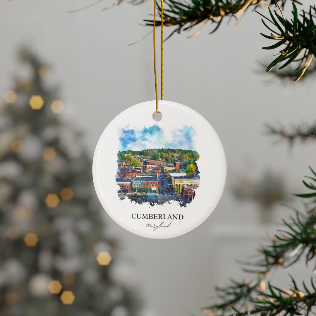 Cumberland MD Ornament: Unique Cumberland Souvenir, Maryland Xmas Decor, and Authentic Cumberland Maryland Gift