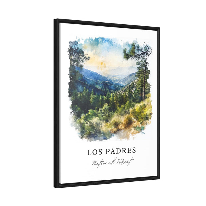 Los Padres National Forest Art, Solvang CA Print, Santa Barbara Watercolor, Los Padres Gift,