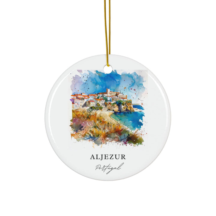 Aljezur Portugal Ornament: Unique Aljezur Souvenir, Aljezur Xmas Decor, and Authentic Portugal Gift