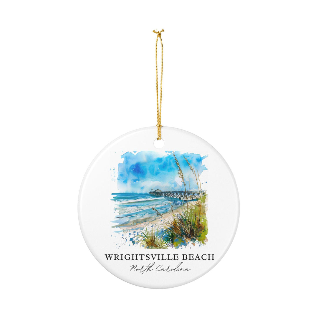 Wrightsville Beach NC Ornament: Unique Wrightsville Beach Souvenir, Wrightsville Beach Xmas Decor, and Authentic North Carolina Gift