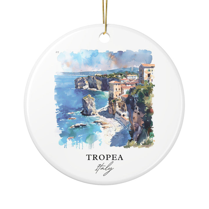 Tropea Italy Ornament: Unique Tropea Souvenir, Tropea Xmas Decor, and Authentic Tropea Italy Gift