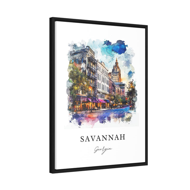 Savannah Georgia Wall Art, Savannah Print, Savannah GA Watercolor Art, Savannah Georgia Gift,