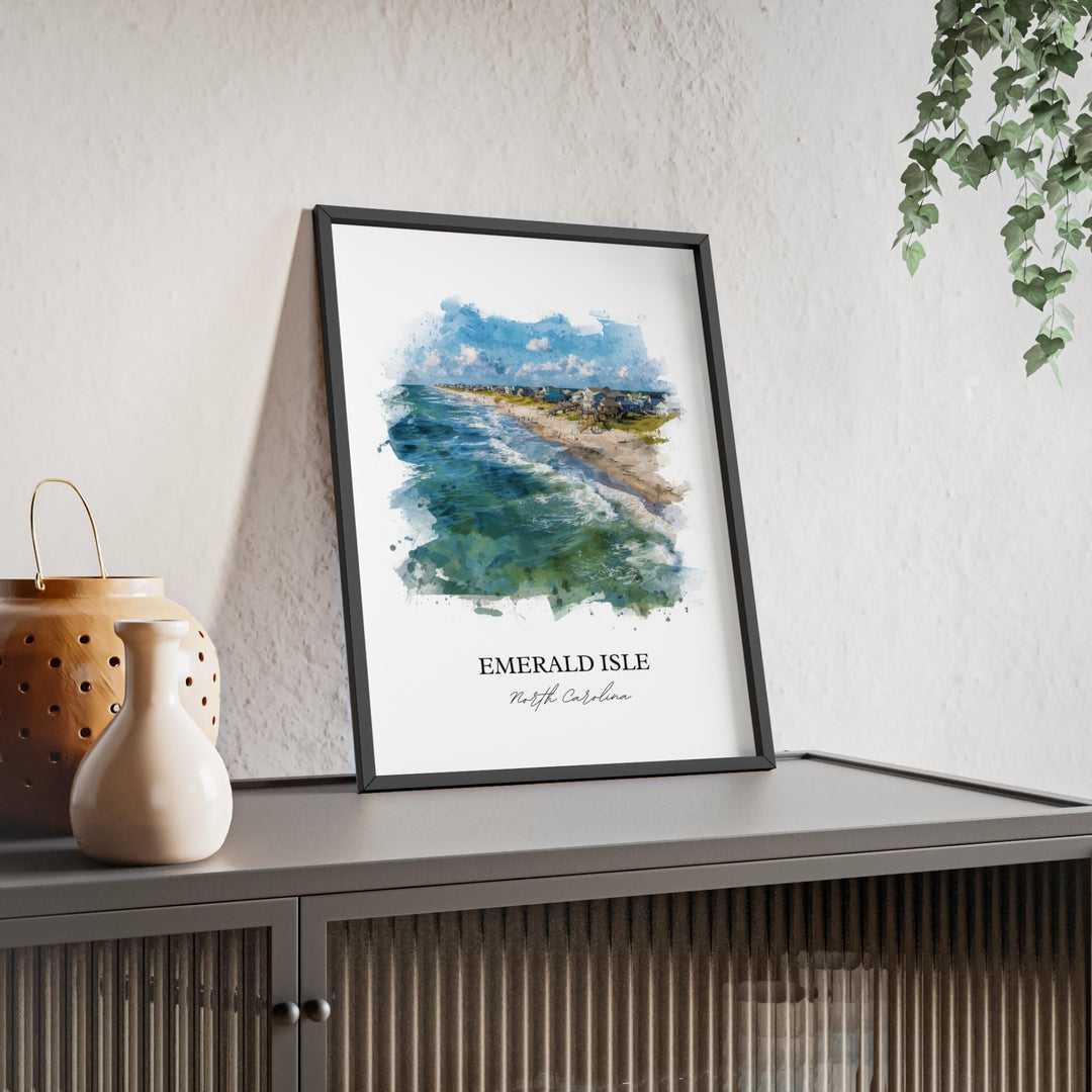 Emerald Isle, North Carolina – Watercolor Art Print