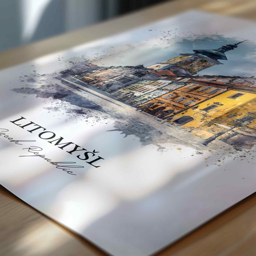 Litomysl, Czech Republic – Watercolor Art Print