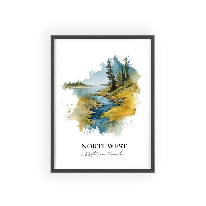 Yellowknife, Canada – Watercolor Art Print