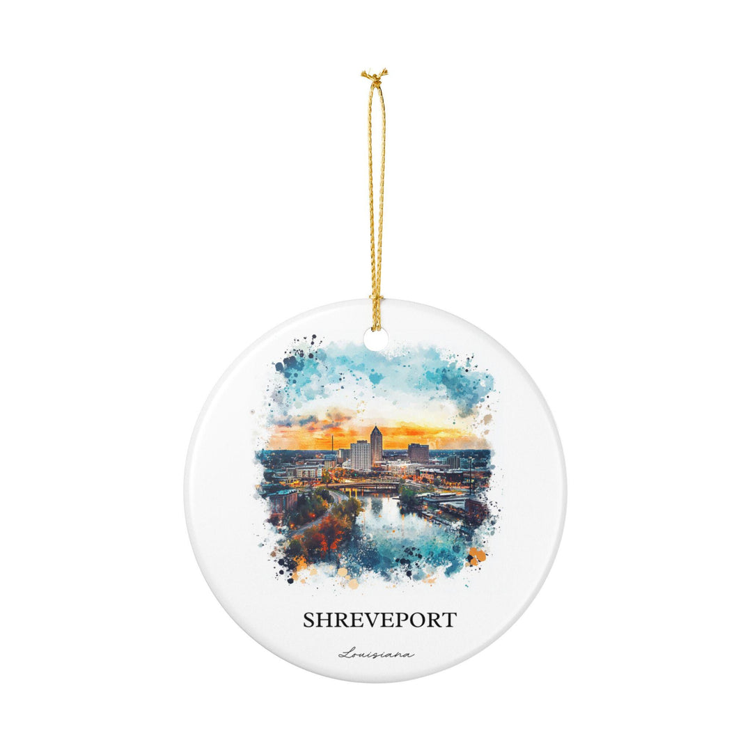 Shreveport, Louisiana Ornament: Unique Shreveport Souvenir, Shreveport Xmas Decor, and Authentic Louisiana Gift