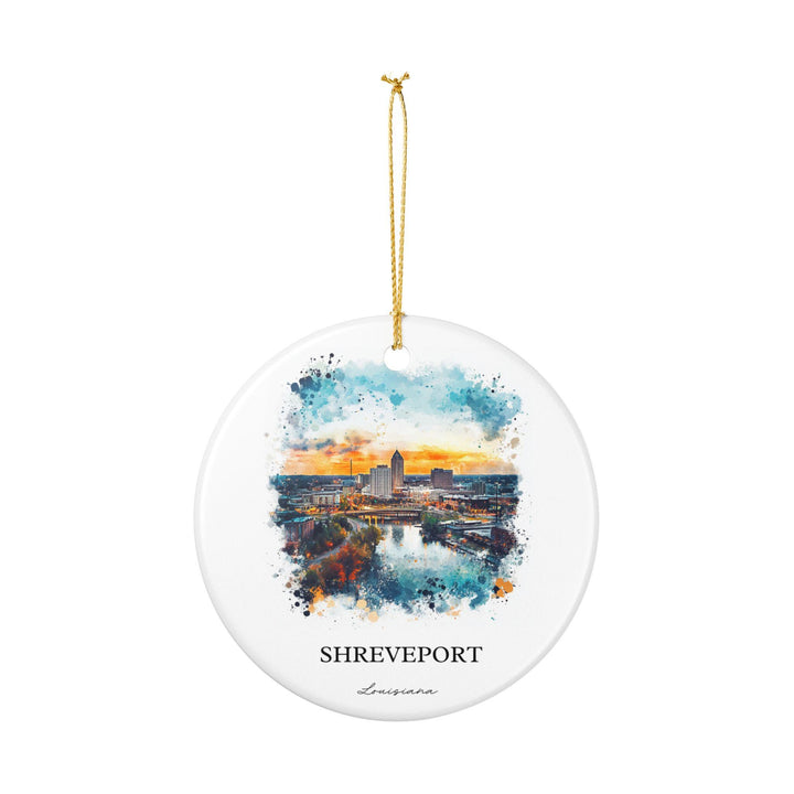 Shreveport, Louisiana Ornament: Unique Shreveport Souvenir, Shreveport Xmas Decor, and Authentic Louisiana Gift