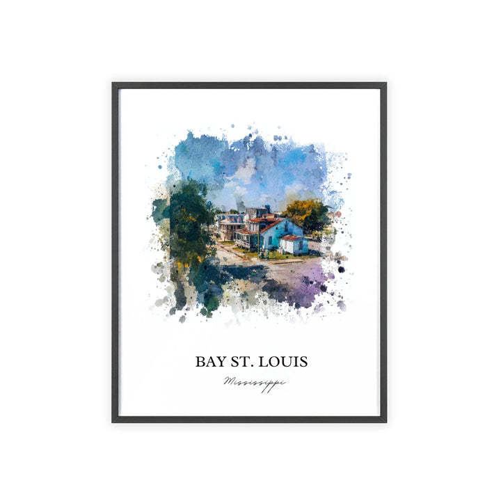 Bay St. Louis, Mississippi – Watercolor Art Print