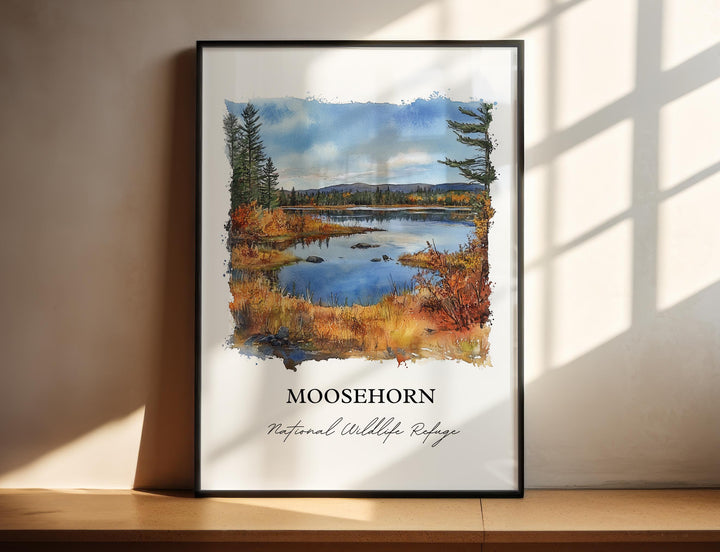 Moosehorn Refuge, Maine – Watercolor Art Print