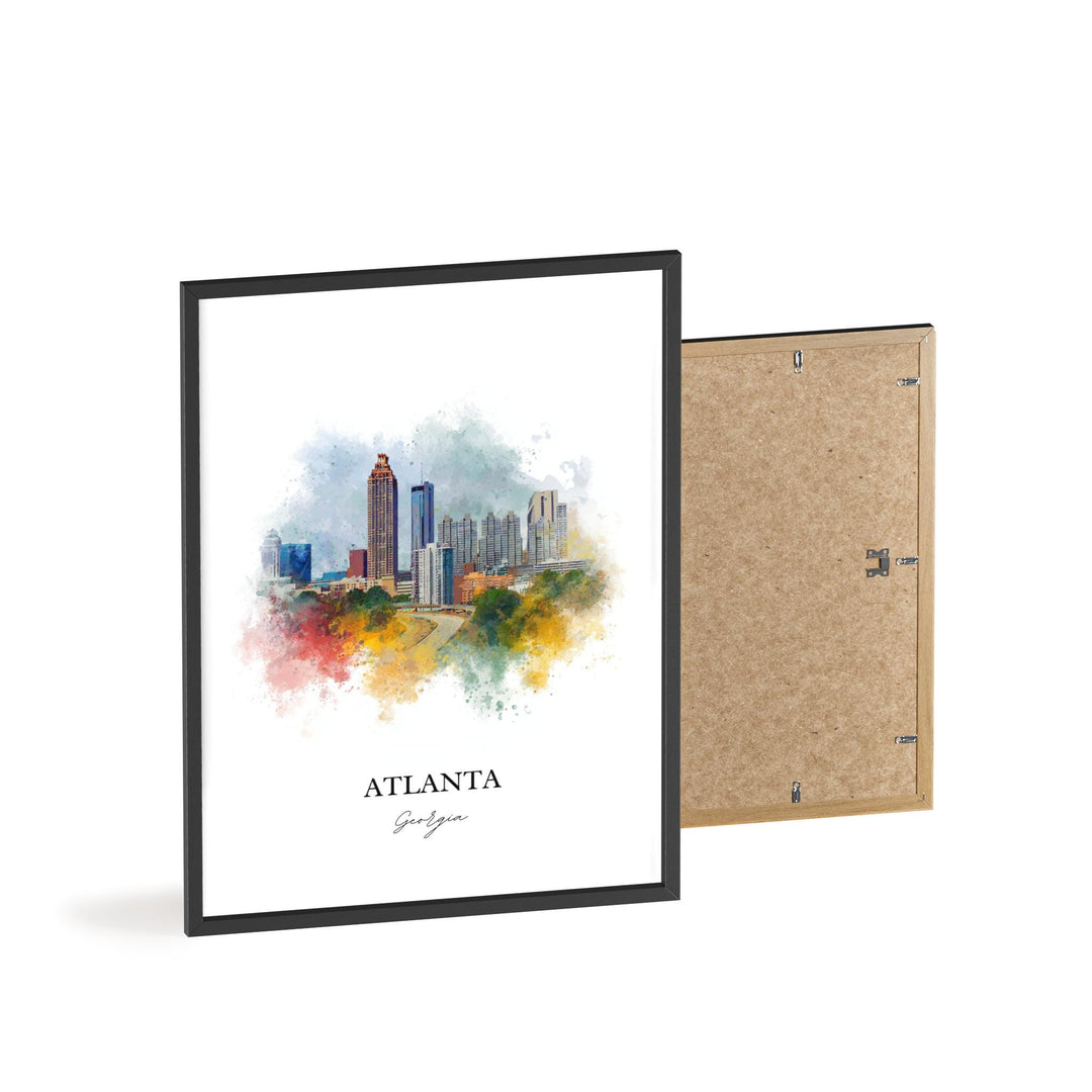 Atlanta, Georgia – Watercolor Art Print