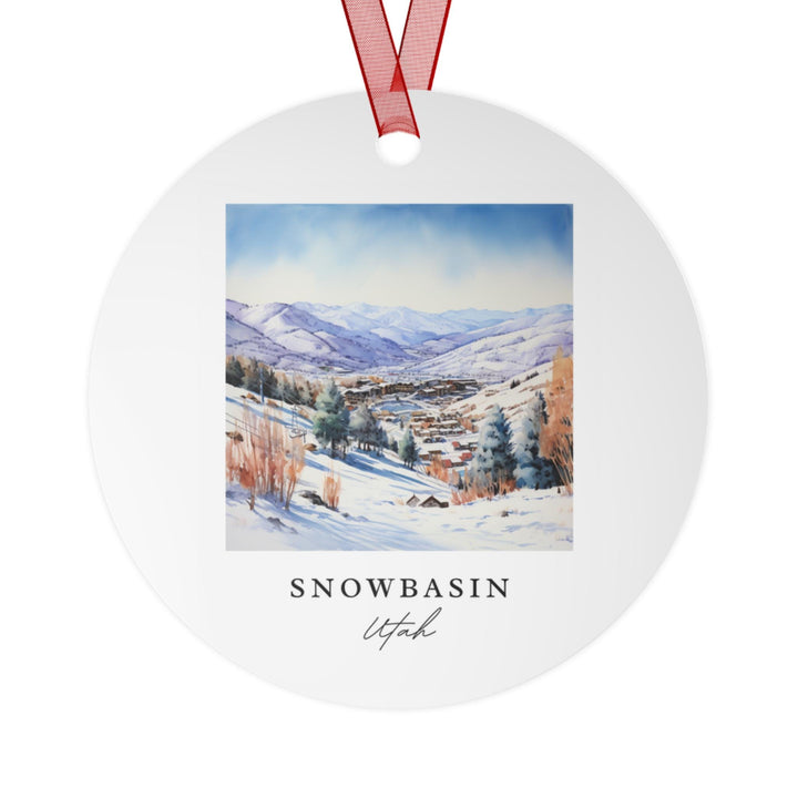 Snowbasin UT Ornament: Unique Snowbasin Souvenir, Snowbasin Xmas Decor, and Authentic Snowbasin Utah Gift