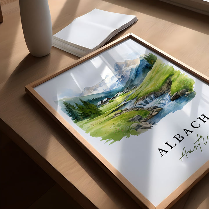 Albach Wall Art - Austria Print