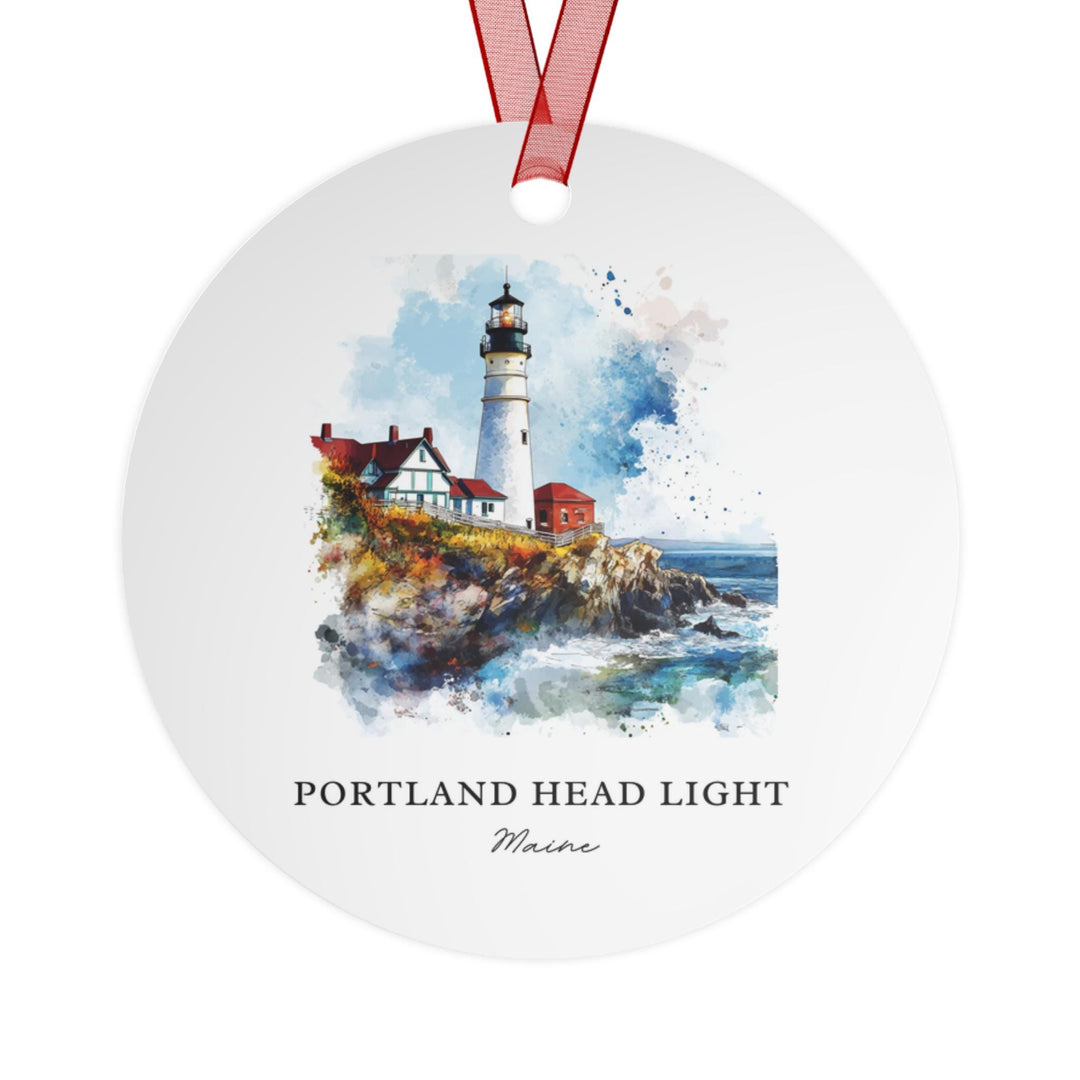 Portland Head Light Ornament: Unique Cape Elizabeth Souvenir, Casco Bay Xmas Decor, and Authentic Casco Bay ME Gift