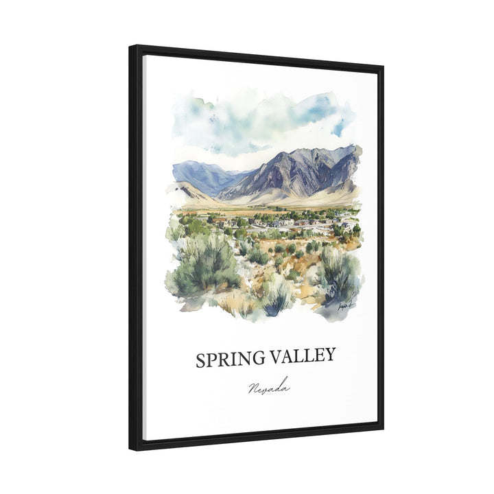 Spring Valley NV Wall Art, Las Vegas Print, Clark County Watercolor Art, Amsterdam Gift, Travel Print, Travel Poster, Housewarming Gift