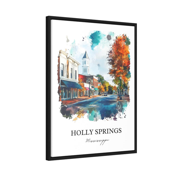 Holly Springs MS Wall Art, Marshall County Print, Mississippi Watercolor, Holly Springs Gift, Travel Print, Travel Poster, Housewarming Gift
