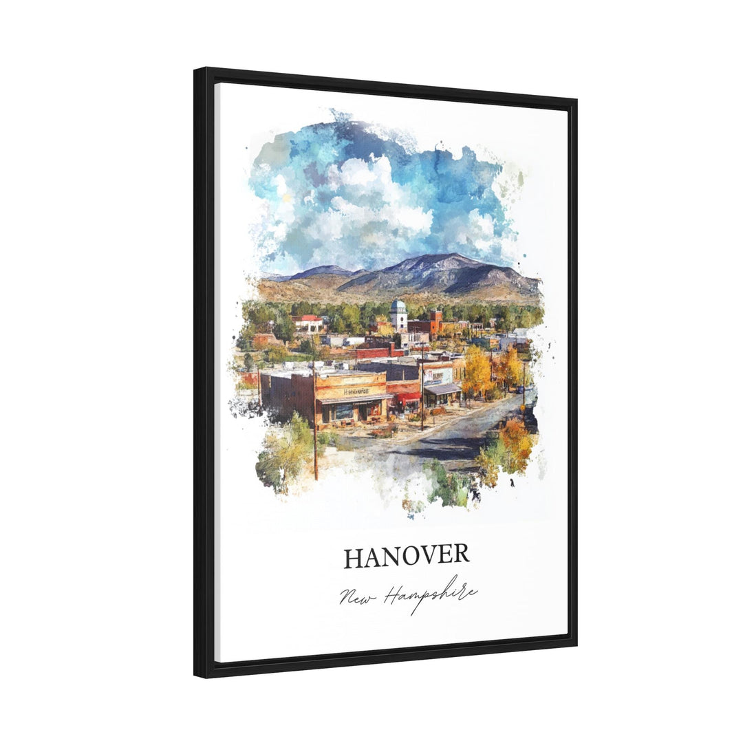Hanover NH Wall Art, Grafton County Print, New Hampshire Watercolor Art, Hanover NH Gift, Travel Print, Travel Poster, Housewarming Gift