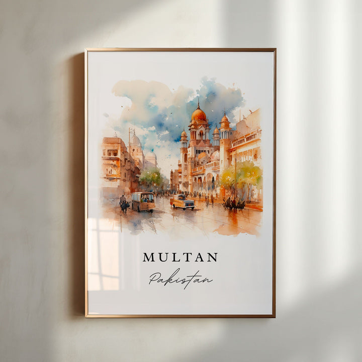 Multan Pakistan wall art - Pakistan, Multan poster print, Multan Wedding gift, Birthday present, Custom Text, Perfect Gift