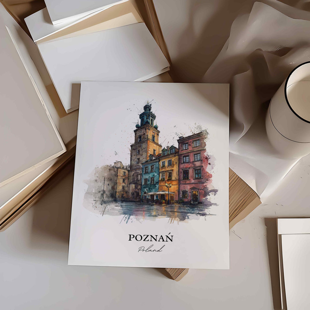 Poznan, Poland – Watercolor Art Print