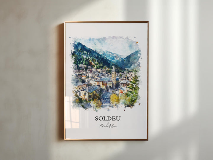 Soldeu, Andorra – Watercolor Art Print