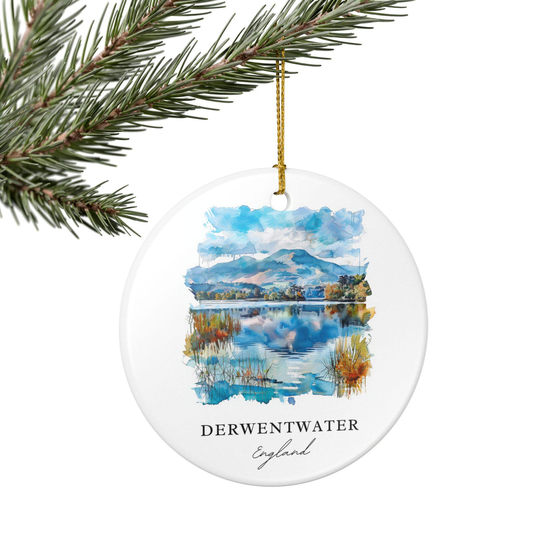 Derwentwater Ornament: Unique Lake District Souvenir, England Xmas Decor, and Authentic Derwentwater Gift