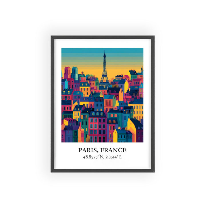 Paris France Art, Paris Retro Travel Art, Paris France Home Decor, Paris Gift, France Travel Art, Travel Prints, Housewarming Gift