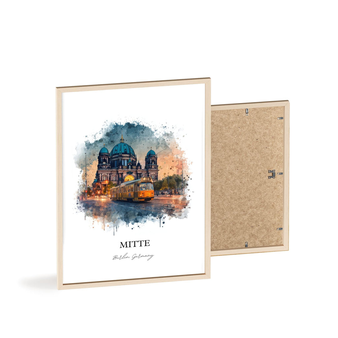 Mitte Berlin, Germany – Watercolor Art Print