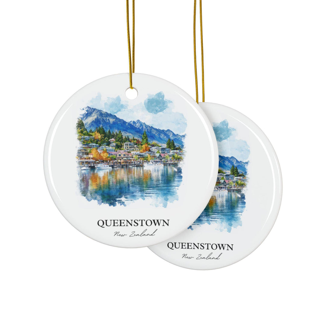 Queenstown NZ Ornament: Unique Queenstown Souvenir, New Zealand Xmas Decor, and Authentic Queenstown Gift