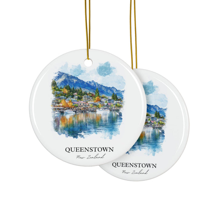 Queenstown NZ Ornament: Unique Queenstown Souvenir, New Zealand Xmas Decor, and Authentic Queenstown Gift