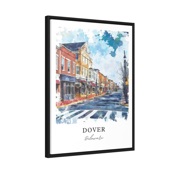 Dover DE Wall Art, Dover Delaware Print, Dover Delaware Watercolor Art, Dover Delaware Gift, Travel Poster, Housewarming Gift