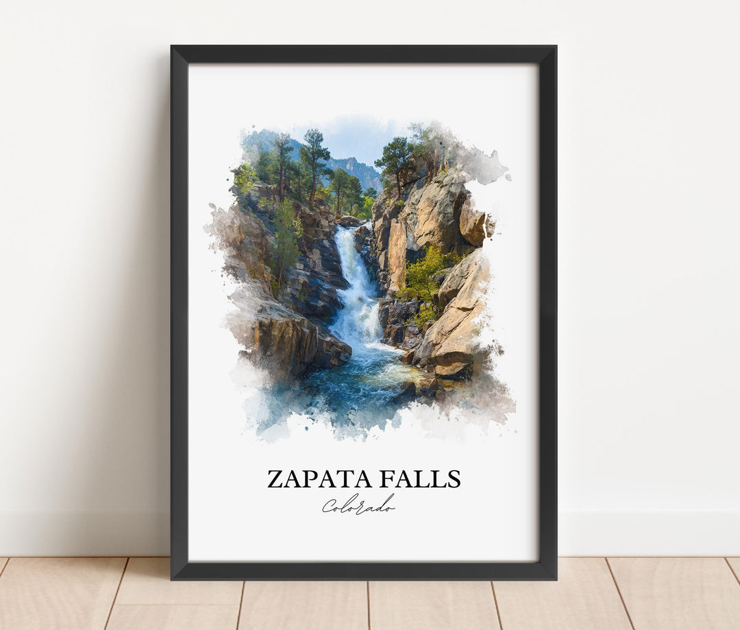 Zapata Falls Wall Art, San Luis Valley Print, Great Sand Dunes Artwork, Zapata Falls Gift, Travel Print, Travel Poster, Housewarming Gift