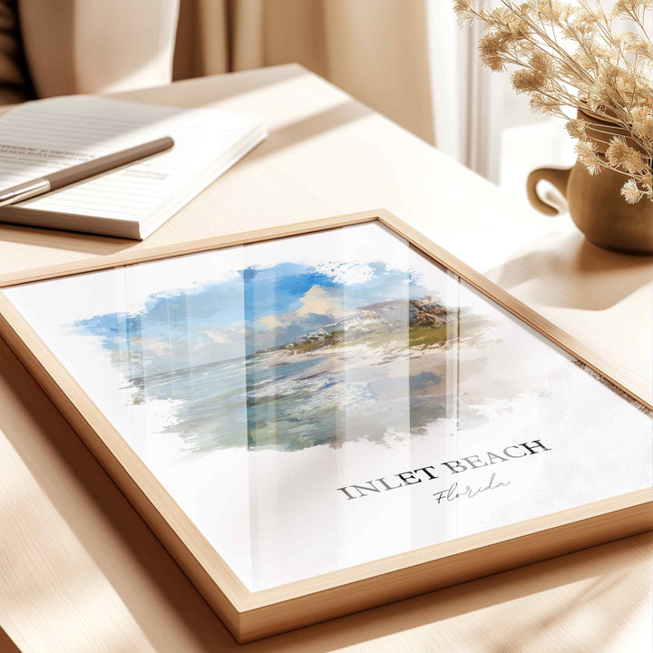 Inlet Beach, FL – Watercolor Art Print