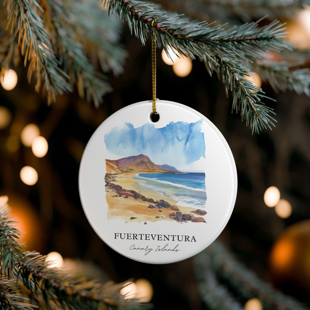 Fuerteventura Ornament: Unique Fuerteventura Souvenir, Canary Islands Xmas Decor, and Authentic Canary Islands Gift